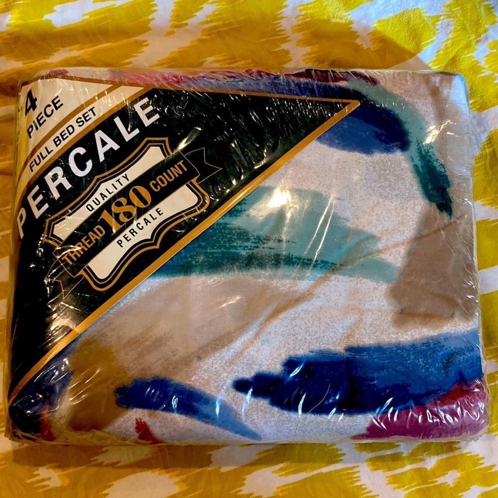 NWT 1980’s K-mart percale 4 piece full set. 403‎